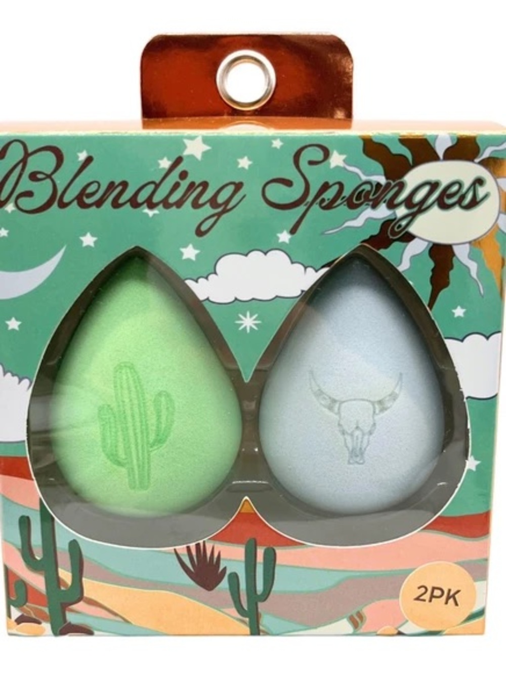 Blending Sponges 2-Pack - Green and Light Blue